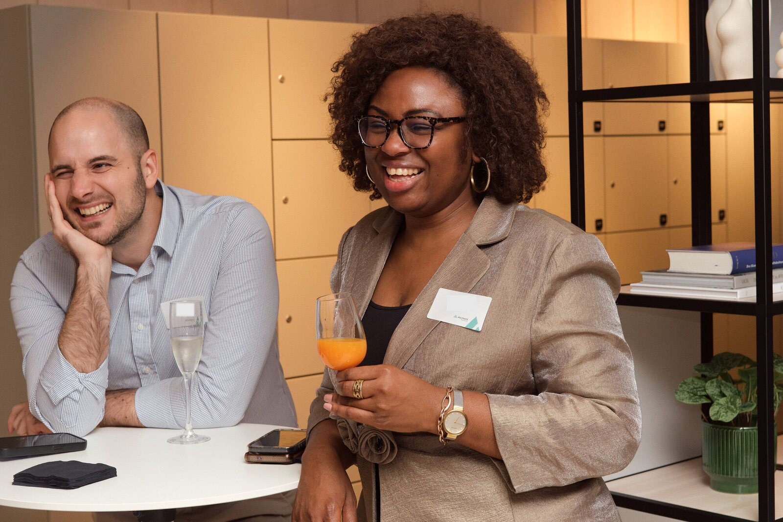 Arcmont — Guests laughing at a high table