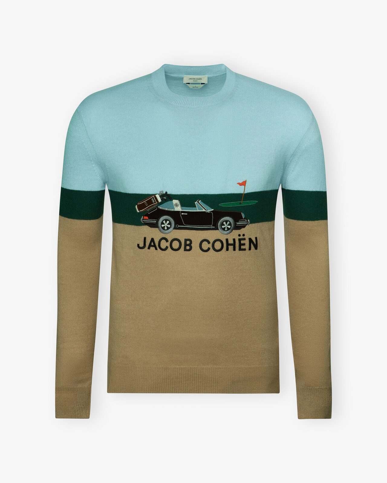 Les Hommes d'Amsterdam — Knit sweater, front view on white