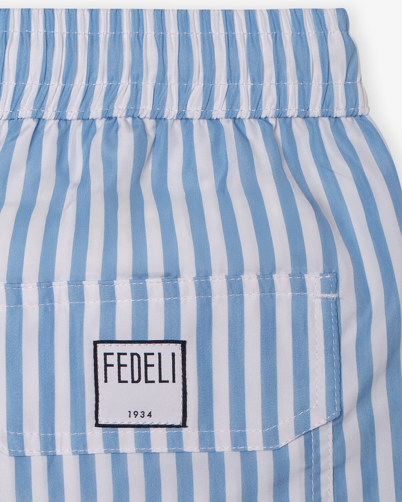 Les Hommes d'Amsterdam — Swim shorts, label close-up
