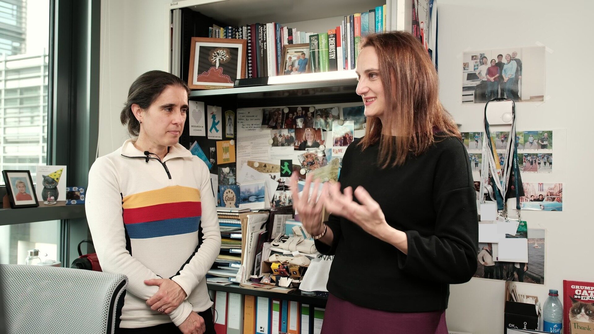 University of Luxembourg — Still from an interview film: conversation in an office