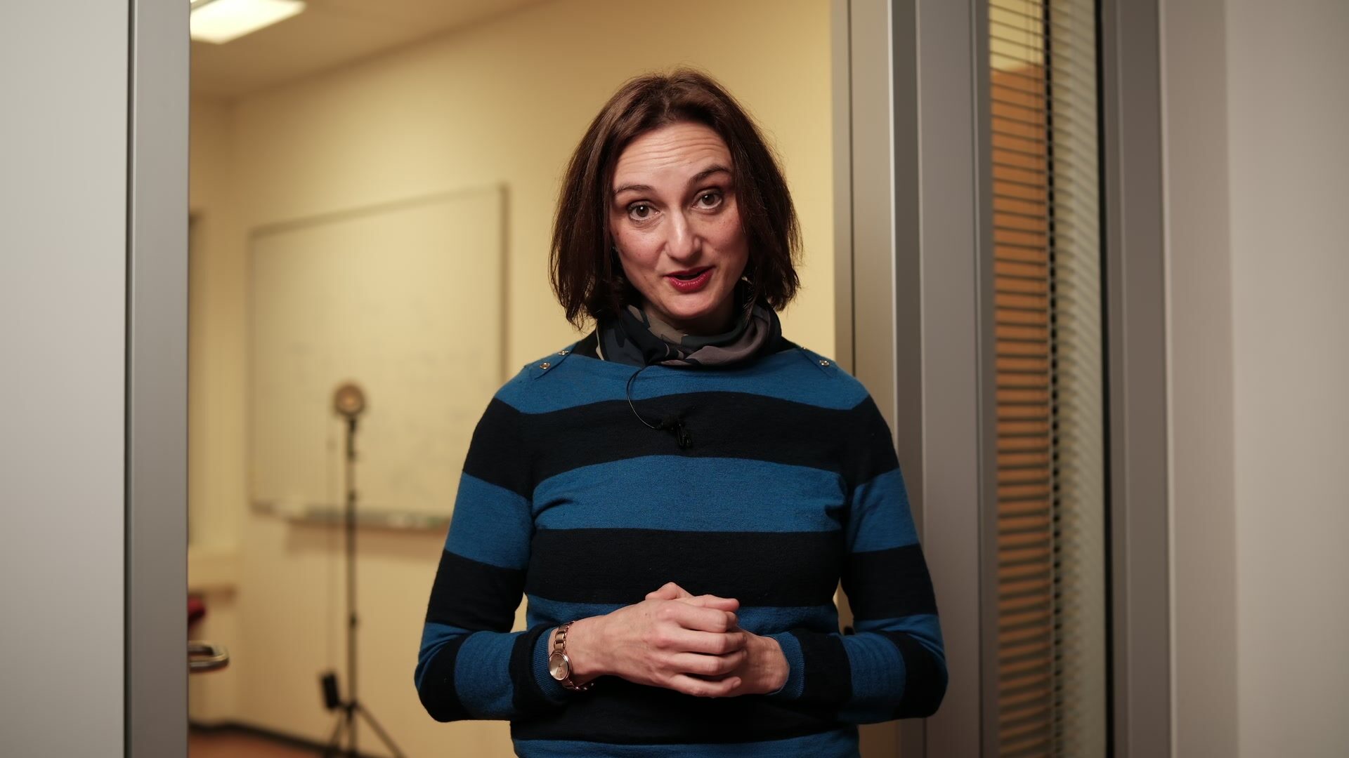 University of Luxembourg — Still from an interview film: intro to camera